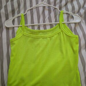 Neon green tank top